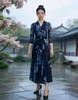 SC1S07_蓝采和色_连衣裙_春夏_V领大摆A字双层网纱叠接_高级女装_BERNIEELEN 伯妮斯茵 商品缩略图2