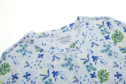 【32S棉莫套装】SCHIESSER德国舒雅女士春夏清爽清新家居套装32S棉莫代尔单面  50%棉50%莫代尔  150g/m2   尺码M-XXL 31/26440H 商品图7