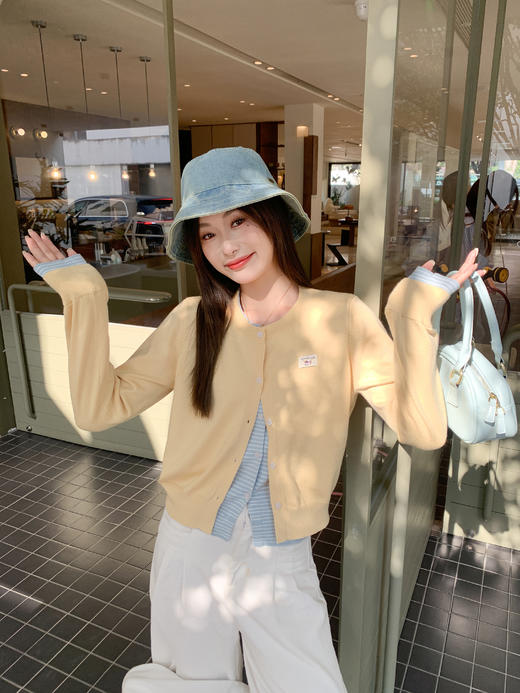 <曾小咸推荐>3.11现货秒杀 ！微信超特价！韩系假两件针织开衫 日常229.99 立减140 秒杀89.99！！ 商品图8