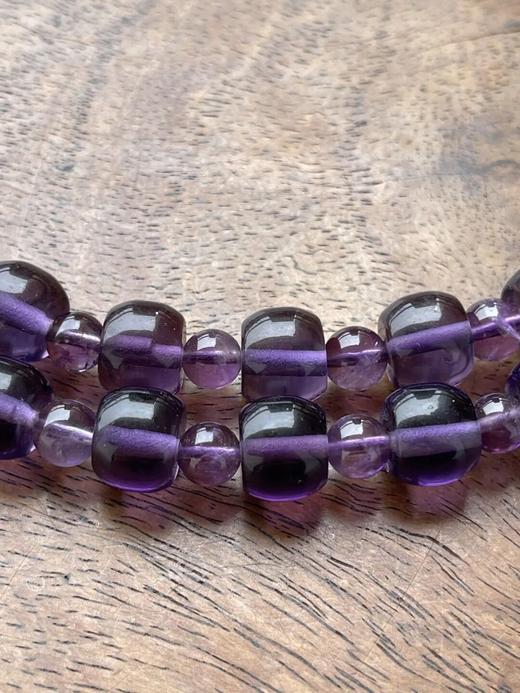 天然紫水晶鼓珠项链，顺丰包邮 商品图10