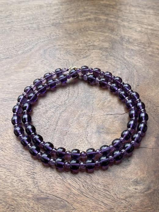 天然紫水晶鼓珠项链，顺丰包邮 商品图14