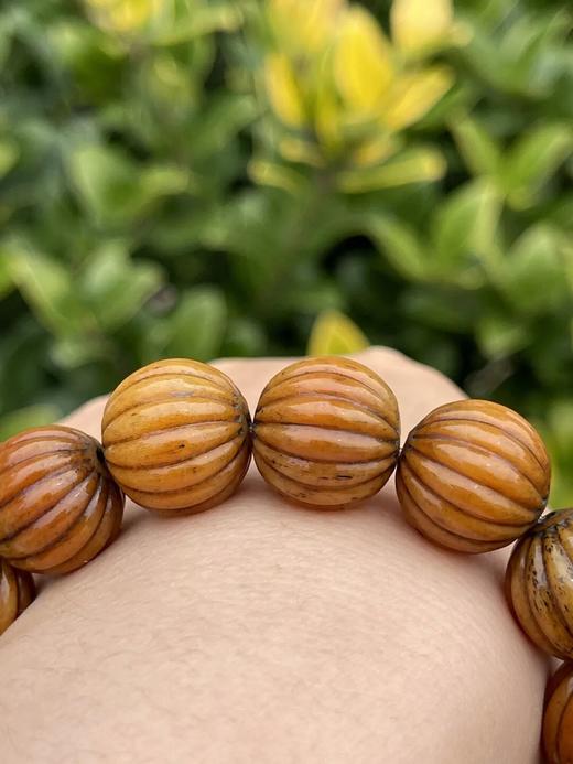 藏传老灵骨雕瓜棱珠手链，顺丰包邮 商品图6