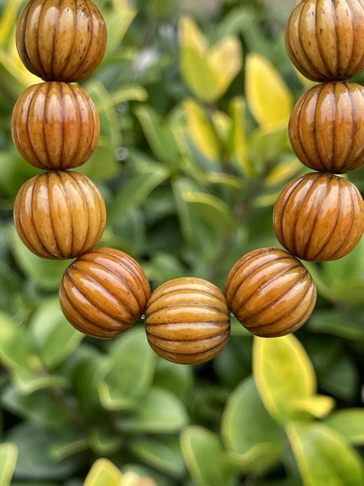 藏传老灵骨雕瓜棱珠手链，顺丰包邮 商品图14