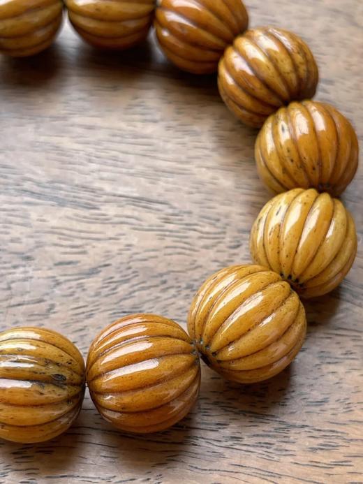 藏传老灵骨雕瓜棱珠手链，顺丰包邮 商品图9