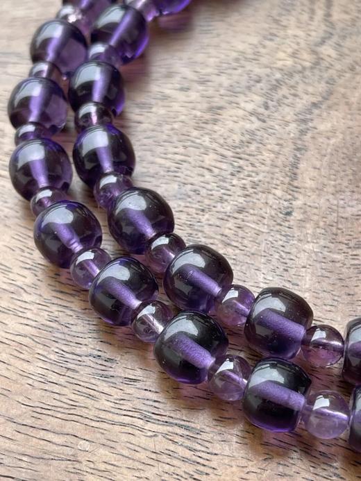 天然紫水晶鼓珠项链，顺丰包邮 商品图7