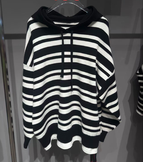 XCS条纹带帽上衣51126 冬季 661024241298