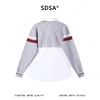 SDSA男装2026新款高贵轻奢时尚撞色拼接假两件毛衣衬衫百搭休闲 商品缩略图4
