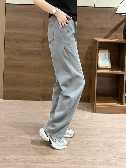 春夏纯棉卫裤Lulu松紧腰小坠子弯刀裤 商品图8