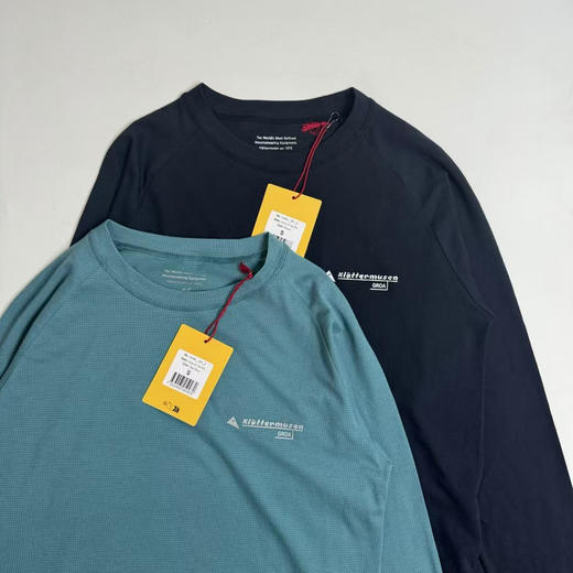 原单正品攀山鼠 Klattermusen先知格罗雅长袖体恤打底衫 ，山野智者的呼吸肌肤水鸭蓝L XL XXL 渡鸦黑 S-XXL 商品图1