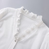 「高货wl」全新升级【铂金会员266/天猫359/差价93】(00557)洛诗琳法式木耳花边领衬衫2026春季新款优雅喇叭袖上衣女 商品缩略图2