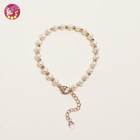 珍珠手链-白珠【4.6-5.2mm】编号300013