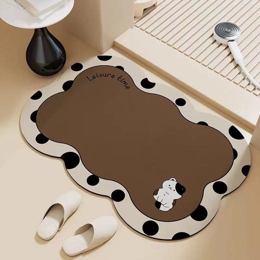 【环保硅藻泥！加厚腊肠狗地垫 】浴室门口软硅藻泥 吸水垫卫生间洗手间 地毯厕所防滑脚垫 商品图2