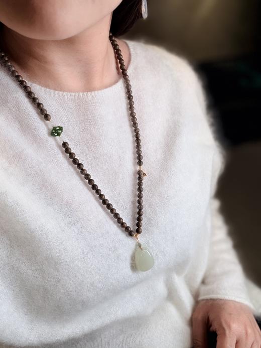 春夏新款沉香、老山檀、和田玉、南红系列首饰专场！新中式国风美学穿搭配饰分享！细腻温润 清雅动人，自带幽香，花花团du家定制，与介面新中式搭配 尽显东方女性优雅浪漫 商品图11