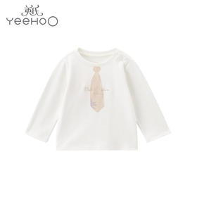 英氏婴儿衣服男童春秋新款外服宝宝上衣休闲纯棉套头T恤衫YRTAJ11016A