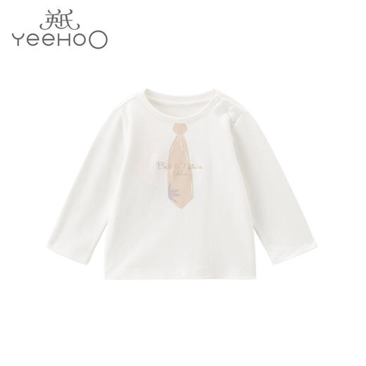 英氏婴儿衣服男童春秋新款外服宝宝上衣休闲纯棉套头T恤衫YRTAJ11016A 商品图0