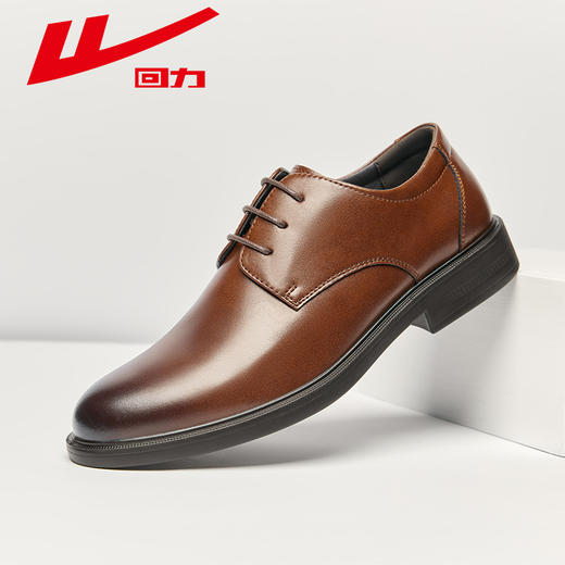 回力皮鞋男鞋春商务尖头皮鞋结婚伴郎鞋子年轻人黑色软底男士皮鞋【时装鞋-正装皮鞋】WXP(WZ)-2025 商品图11