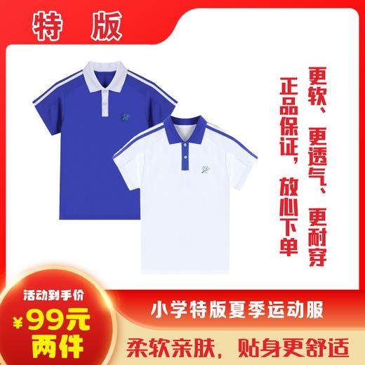 焕新大促特版小学夏运短袖上衣 瞬间凉感 抑菌透气    51深圳校服 商品图0