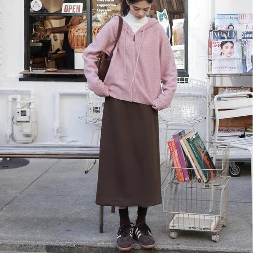 【法式慵懒风 醋酸羊毛半身裙】垂顺百搭 遮胯显瘦 柔软舒适 ZXT 商品图6