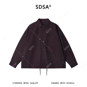 SDSA男装2026新款高贵轻奢韩版复古纯色夹克外套下摆松紧设计百搭