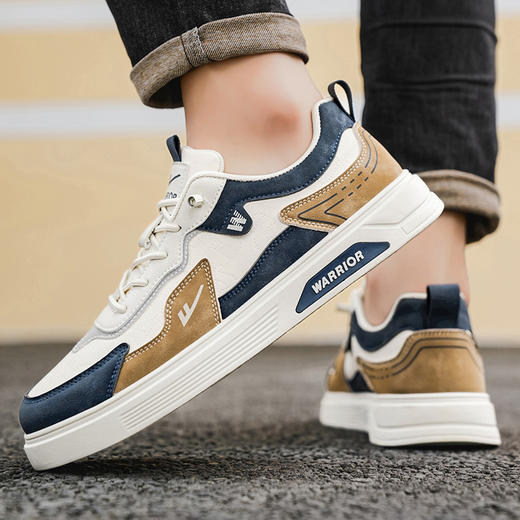 回力男鞋2026春季新款运动鞋轻便弹力软底休闲鞋防泼水皮面板鞋子【休闲鞋-低帮板鞋】WXY(S)-5427N 商品图14