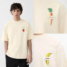 【2fz1】情侣时尚新款水果刺绣夏日短袖T恤！！