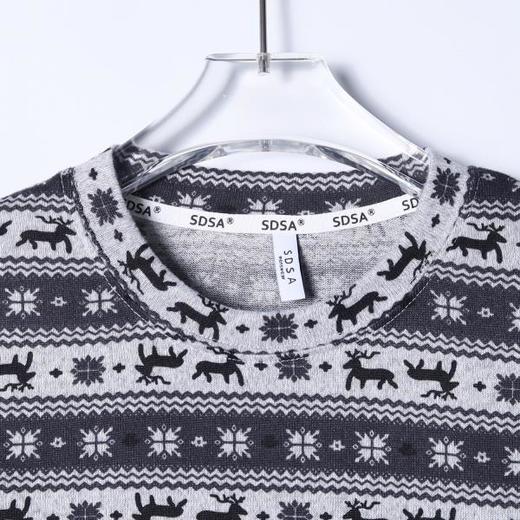 26T44SDSA男装2026新款高贵轻奢韩版简约撞色趣味条纹长袖T恤百搭宽松 商品图2