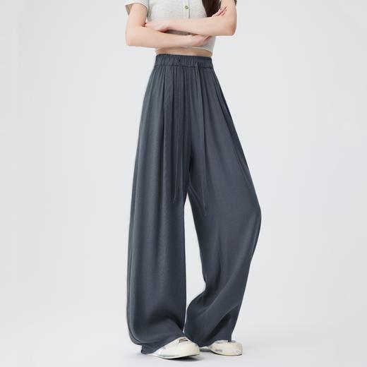 【奢姿甄选】春夏高级感穿搭【天丝亚麻弯刀阔腿裤】天丝亚麻混纺面料柔软透气、宽松版型遮肉显瘦、高腰垂感设计不挑身材、轻松拉长腿部线条、舒适与氛围感双在线 商品图5