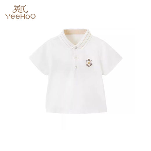 英氏男童上衣圆领短袖翻领T恤夏季薄YRTCJ2P411A 商品图0