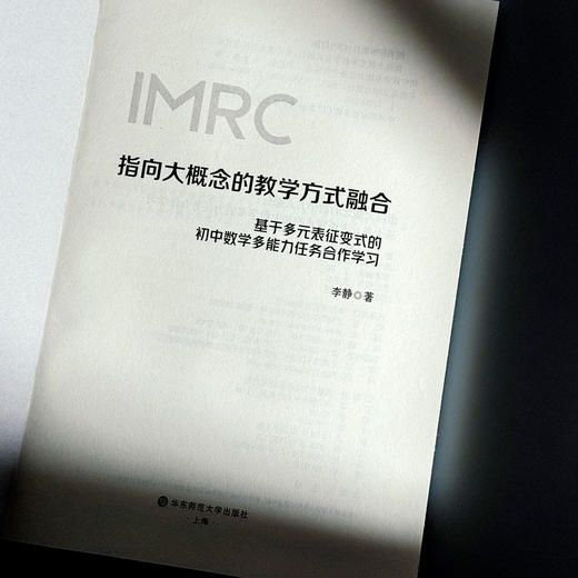 指向大概念的教学方式融合： 基于多元表征变式的初中数学多能力任务合作学习 商品图3