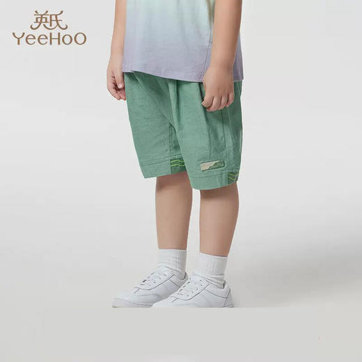 英氏男童裤子新款男宝休闲外穿夏装薄款透气裤子YRKZJ2P255A 商品图0