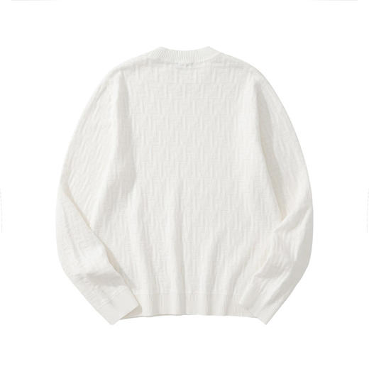 中性款棉质提花针织衫毛衣ba011 商品图1