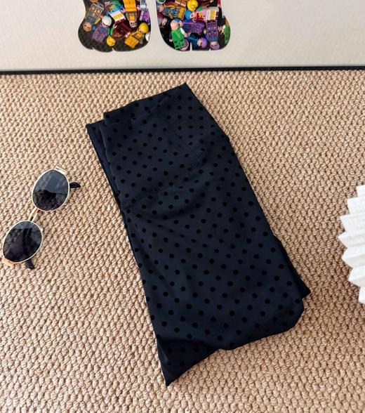 点此购买 Lululemon露露春秋季女士运动高腰臀标紧身植绒波点裤 ggd 341562 商品图8