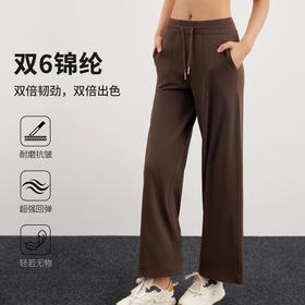 【2026年新款】Mylyis女高腰抽绳直筒阔腿瑜伽裤56401  显瘦遮肉，收腹不勒肚，