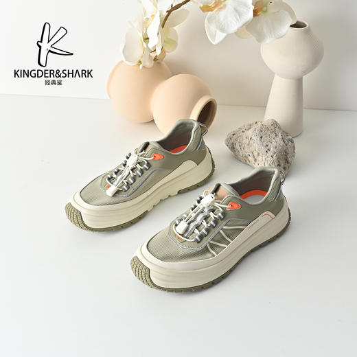 经典鲨2026年春季专柜新品韩版男士舒适透气运动休闲鞋KW365-613021 商品图1