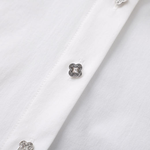 「高货wl」全新升级【铂金会员266/天猫359/差价93】(00557)洛诗琳法式木耳花边领衬衫2026春季新款优雅喇叭袖上衣女 商品图3