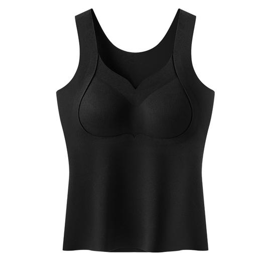 【买1送1！自带bra的10A羊毛蚕丝双提拉保暖背心】无痕速暖 商品图5