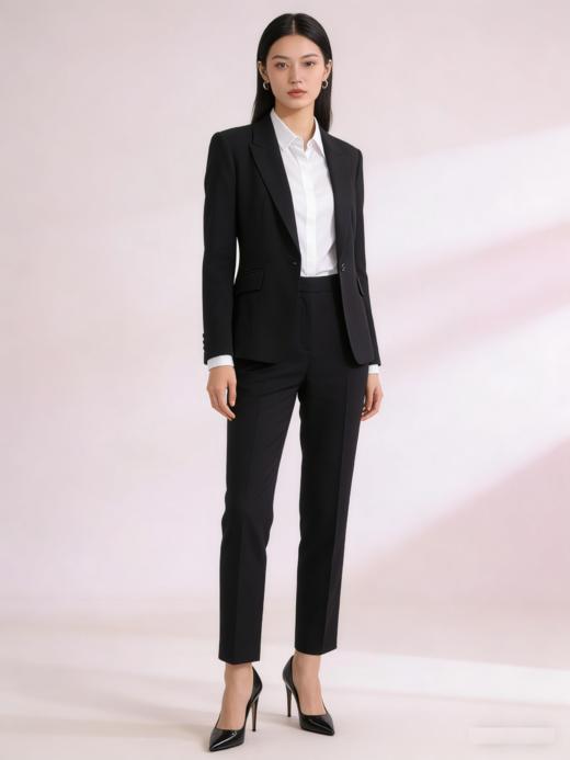 G2000女装SS26商场新款【可机洗】修身西装外套61917033 商品图1