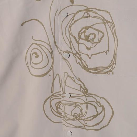 SDSA男装2026新款高贵轻奢简约抽象人脸印花按扣衬衫百搭高级感 商品图2