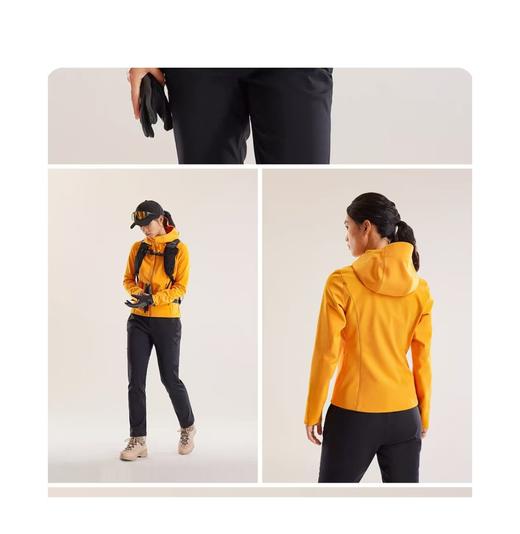 点此购买 凯乐石M8IC-MAX女士防风防泼水保暖户外登山连帽软壳外套 kad 341467 商品图5