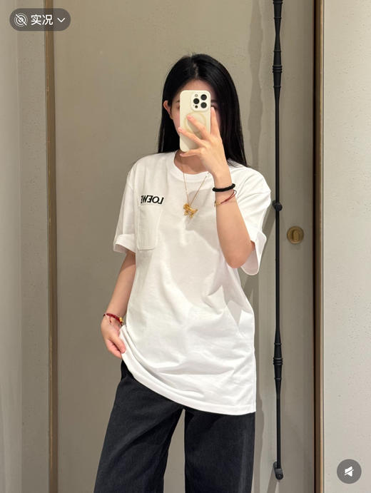 罗意威 2026早春新款 口袋刺绣T恤 白色（MM） 商品图1