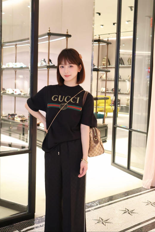 古驰 26春夏春夏新款 半袖 黑色（MM） 商品图2