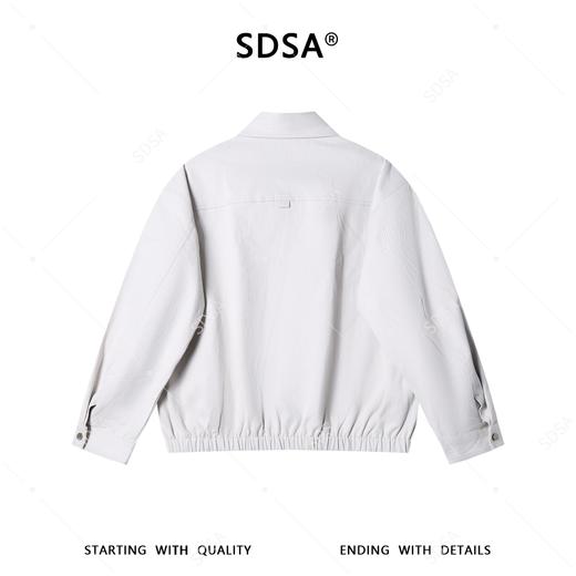SDSA男装2026新款高贵轻奢老钱风复古纯色翻领夹克外套百搭简约 商品图4