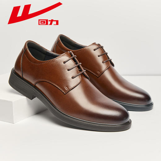 回力皮鞋男鞋春商务尖头皮鞋结婚伴郎鞋子年轻人黑色软底男士皮鞋【时装鞋-正装皮鞋】WXP(WZ)-2025 商品图10