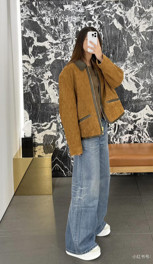 37-7 极限特惠48H 刘诗诗 ce经典 jolene 水洗磨白 中腰 微阔腿 牛仔裤 167/135能穿28码 商品图3