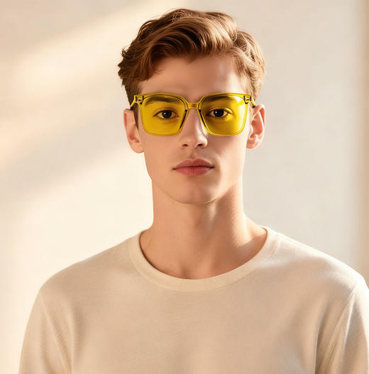 FOLLIFOLLIE夜视镜开车专用感光变色 近视眼镜套镜 夜间防远光日夜两用墨镜 商品图5