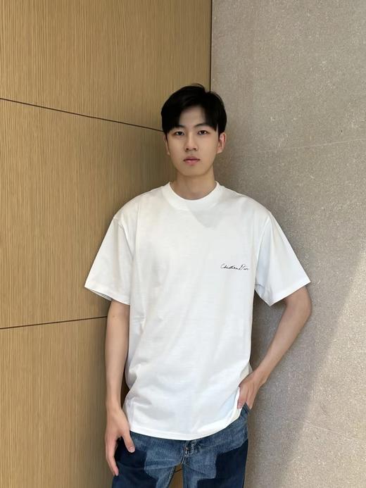 迪奥 25FW铃兰印花短袖T恤 男女同款 白色（DY） 商品图0