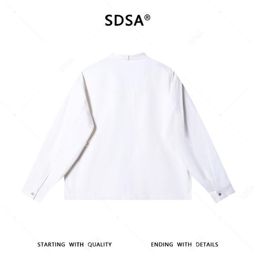 SDSA男装2026新款高贵轻奢老钱风纯色拉链立领夹克外套简约百搭 商品图4