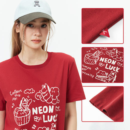 【出游季特惠-春夏新品】ACMEITEM爱棵米-女士短袖T恤GAH2440804A 商品图3