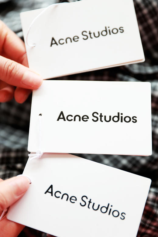 复古格纹衬衫，胸口小标设计。水洗做旧纯棉翻领长袖衬衣E030760 商品图2