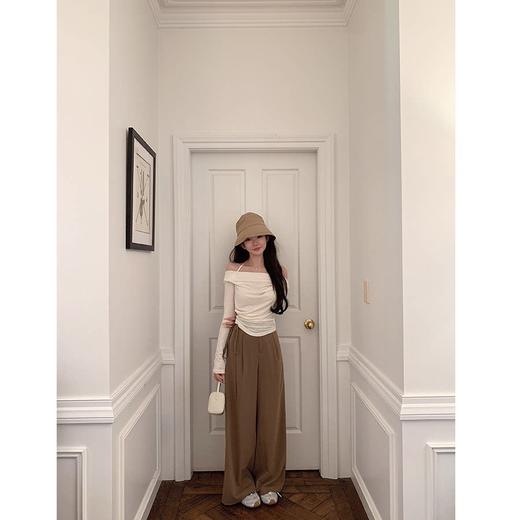 金蘑菇菇 休闲感通勤 / 可调节收腰 巨藏肉巨时髦的西裤来噜 商品图1